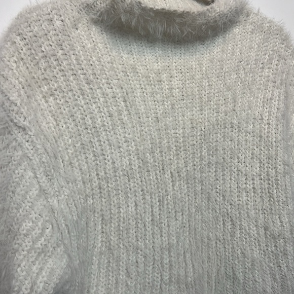 Brand: Express | Fuzzy Cowl Neck Sweater - Picture 2 of 6